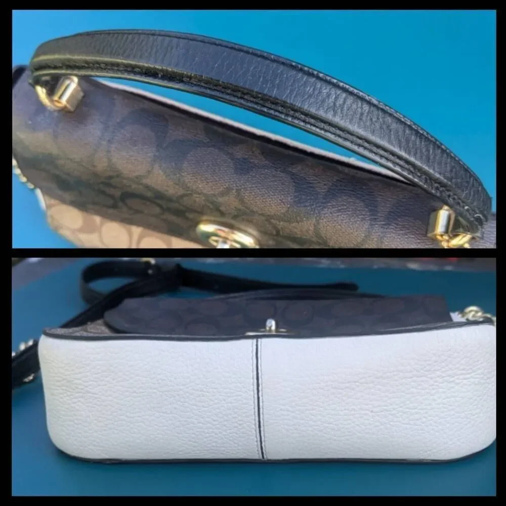 Coach Marlie Top Handle Satchel In Blocked Signature Canvas. C1563 - Picture 8 of 10